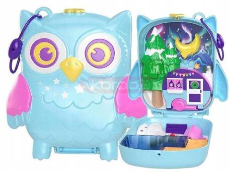 LALKA POLLY POCKET SOWA PIŻAMA PARTY SÓWKI zestaw do zabawy HKV37