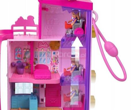 LALKA POLLY POCKET WYMARZONY DOMEK BARBIE + akcesoria zestaw do zabawy HWP11