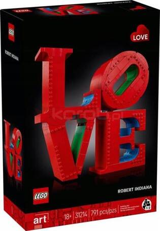 LEGO ART 31214 LOVE napis love, zestaw klocków +18 lat