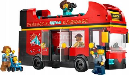 LEGO CITY 60407 CZERWONY PIĘTROWY AUTOKAR autobus