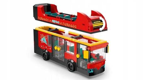 LEGO CITY 60407 CZERWONY PIĘTROWY AUTOKAR autobus