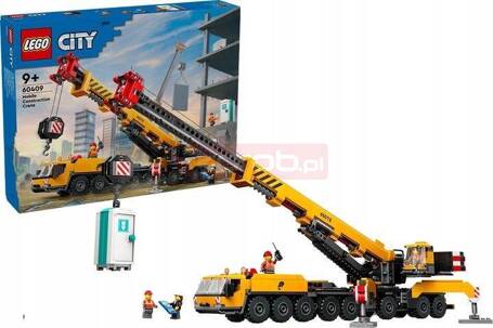 LEGO CITY 60409 ŻÓŁTY RUCHOMY ŻURAW zestaw klocków dla dzieci 9+