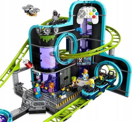 LEGO CITY 60421 PARK ŚWIAT ROBOTÓW Z ROLLERCOASTEREM zestaw klocków