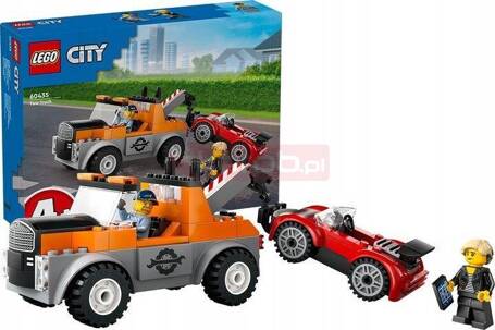 LEGO CITY 60435 SAMOCHÓD POMOCY DROGOWEJ I NAPRAWA AUTA SPORTOWEGO zestaw