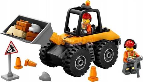 LEGO CITY 60450 Żółta ładowarka kołowa, zestaw klocków dla dzieci +4 lata