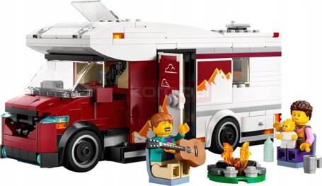 LEGO CITY 60454 Wakacyjny kamper pełen przygód, zestaw klocków +6 lat