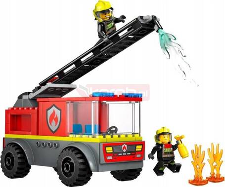 LEGO CITY 60463 Wóz strażacki z drabiną, zestaw klocków dla dzieci +4 lata