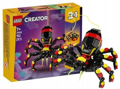 LEGO CREATOR 3W1 31159 DZIKIE ZWIERZĘTA Niezwykły pająk, zestaw klocków