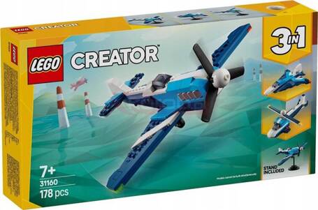 LEGO CREATOR 3W1 31160 Statek powietrzny samolot wyścigowy, zestaw klocków