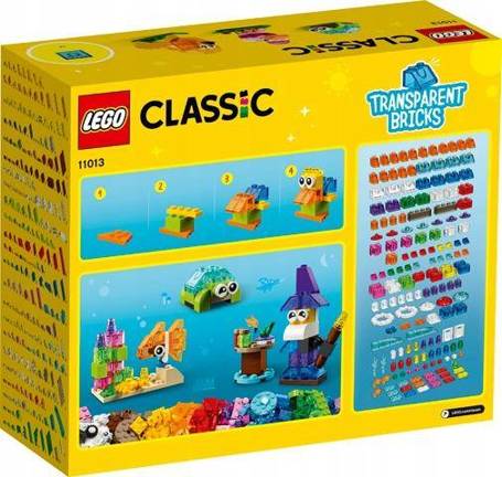 LEGO Classic 11013 Kreatywne przezroczyste klocki