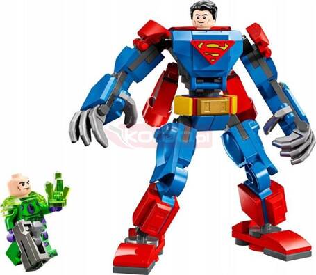 LEGO DC 76302 MECH SUPERMANA VS LEX LUTHOR, zestaw klocków dla dzieci 6+