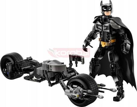 LEGO DC BATMAN 76273 FIGURKA BATMANA DO ZBUDOWANIA I BATCYKL batpod