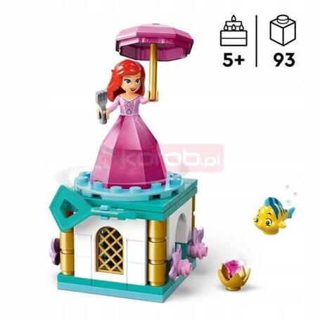 LEGO DISNEY 43259 WIRUJĄCA ARIELKA zestaw klocków dla dzieci +5 lat