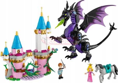 LEGO DISNEY PRINCESS 43240 DIABOLINA JAKO SMOK zestaw klocków dla dzieci 7+