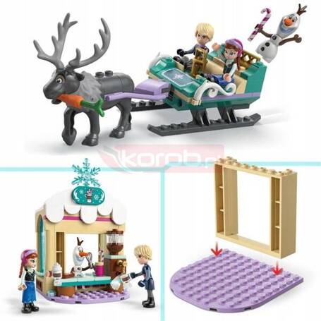 LEGO DISNEY PRINCESS 43256 Przygoda na sankach Anny FROZEN KRAINA LODU