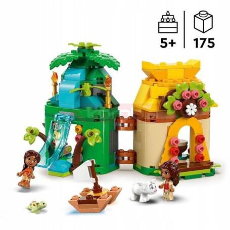 LEGO DISNEY PRINCESS 43260 Zabawy Vaiany na wyspie, zestaw klocków +5 lat