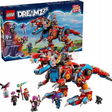 LEGO DREAMZZZ 71484 DINOROBOT COOPERA C-REX zestaw klocków dla dzieci 9+