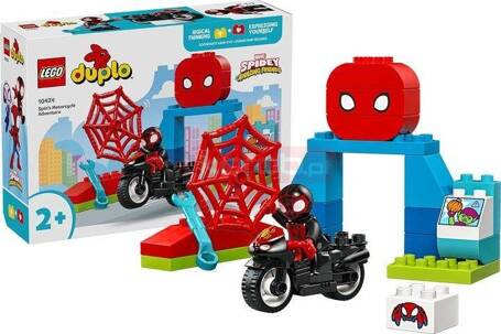 LEGO DUPLO SPIDER MAN 10424 MOTOCYKLOWE PRZYGODY SPINA klocki dla dzieci 2+