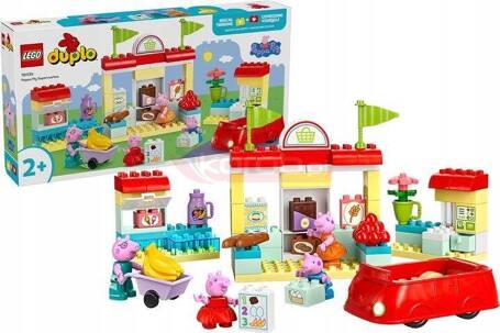 LEGO DUPLO ŚWINKA PEPPA 10434 PEPPA I SUPERMARKET zestaw klocków dla dzieci