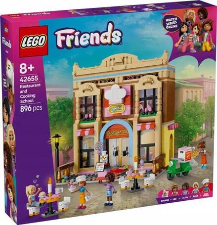 LEGO FRIENDS 42655 Restauracja i szkoła gotowania, zestaw klocków +8 lat