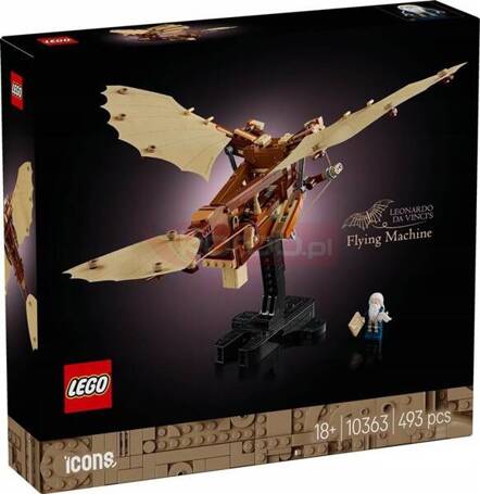 LEGO ICONS 10363 Maszyna latająca Leonarda da Vinci, zestaw klocków +18 lat