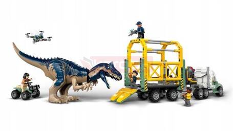 LEGO JURASSIC WORLD 76966 DINOMISJE CIĘŻARÓWKA DO TRANSPORTU ALLOZAURA