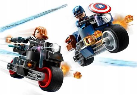 LEGO MARVEL 76260 MOTOCYKL CZARNEJ WDOWY I KAPITAN