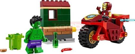 LEGO MARVEL 76287 IRON MAN Z MOTOCYKLEM I HULK zestaw klocków dla dzieci 4+