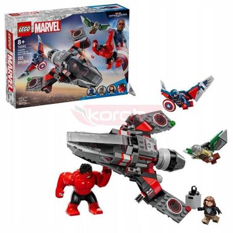 LEGO MARVEL 76292 KAPITAN AMERYKA KONTRA CZERWONY HULK zestaw klocków