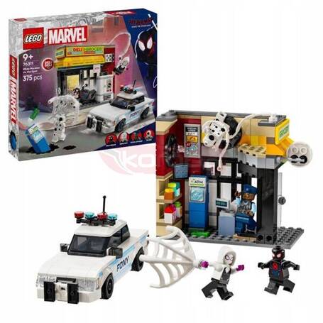 LEGO MARVEL 76311 SPIDER MAN MILES VS THE SPOT, zestaw klocków dla dzieci