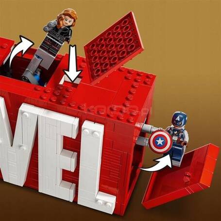 LEGO MARVEL 76313 LOGO MARVEL, zestaw klocków dla dzieci 12+