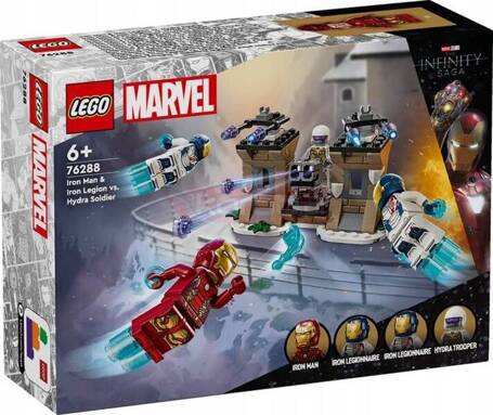 LEGO MARVEL AVENGERS 76288 IRON MAN I IRON LEGION VS ŻOŁNIERZ HYDRY klocki