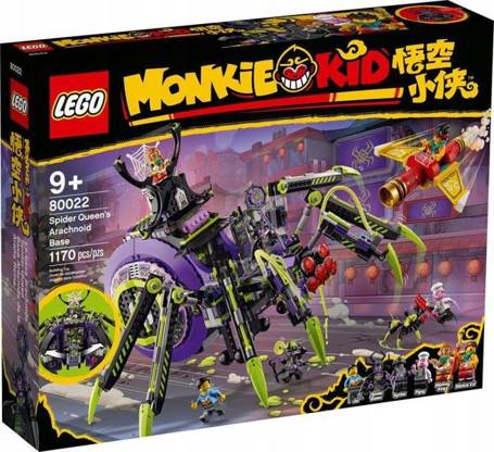 LEGO Monkie Kid 80022 BAZA Arachnoidów Spider Quee