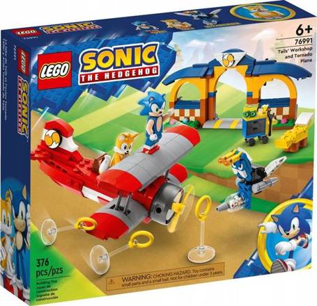 LEGO SONIC 76991 TAILS Z WARSZTATEM I SAMOLOT TORN