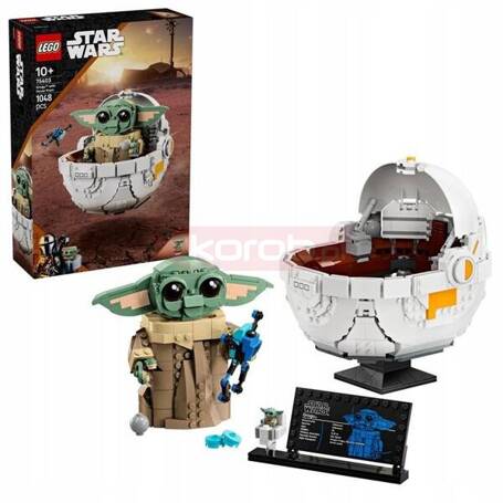 LEGO STAR WARS 75403 GROGU W WÓZKU, zestaw klocków dla dzieci +10