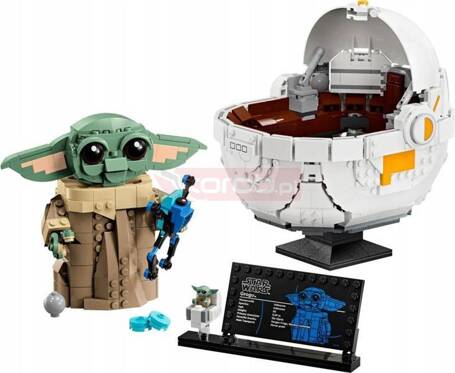 LEGO STAR WARS 75403 GROGU W WÓZKU, zestaw klocków dla dzieci +10