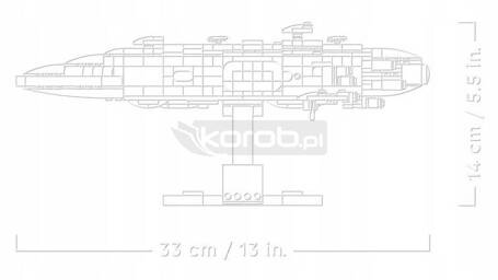 LEGO STAR WARS 75405 KRĄŻOWNIK HOME ONE, zestaw klocków +18