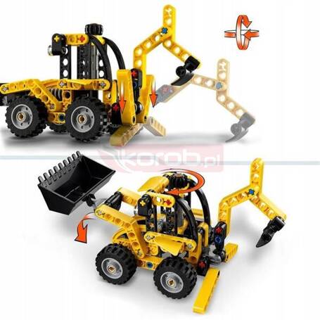 LEGO TECHNIC 42197 Koparko-ładowarka, zestaw klocków dla dzieci +7 lat