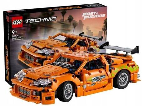 LEGO TECHNIC 42204 FAST AND FURIOUS TOYOTA SUPRA MK4 zestaw klocków +9