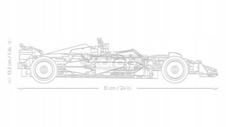 LEGO TECHNIC 42207 BOLID F1 FERRARI SF-24 zestaw klocków +18 lat