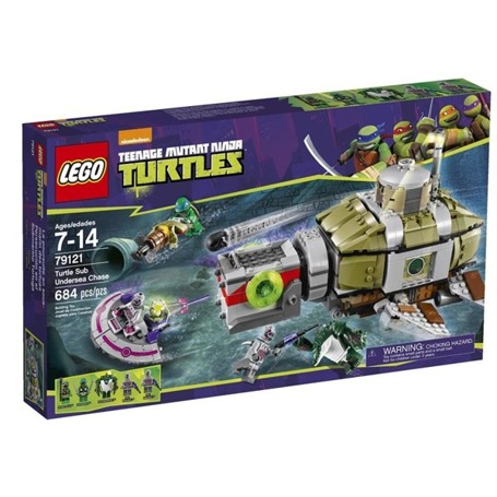 LEGO Żółwie ninja 79121 Pościg łodzią podwodną