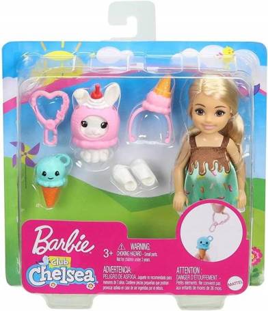 Lalka Barbie Chelsea kostium Lód z króliczkiem GHV72