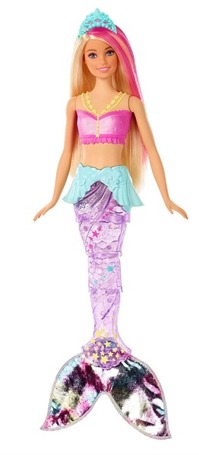 Lalka Barbie Dreamtopia Syrenka magiczna GFL82