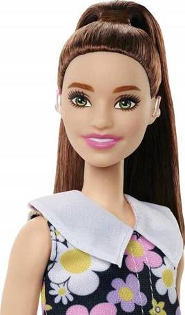 Lalka Barbie Fashionistas sukienka w kwiatki HBV19