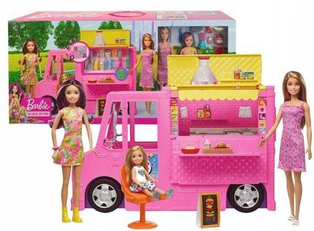 Lalka Barbie Foodtruck z lalkami GWJ58