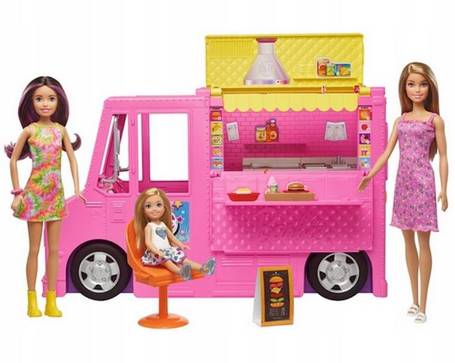 Lalka Barbie Foodtruck z lalkami GWJ58