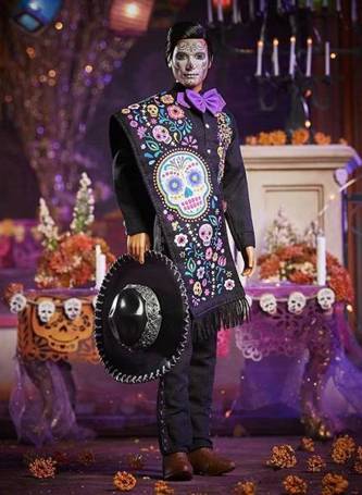 Lalka Barbie Ken kolekcjonerski Dia de Muertos 2021 GXL26