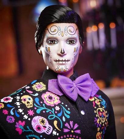 Lalka Barbie Ken kolekcjonerski Dia de Muertos 2021 GXL26