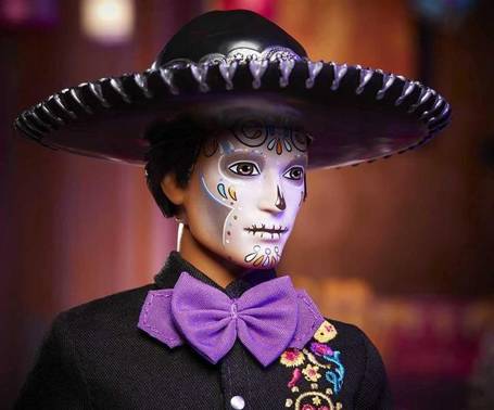 Lalka Barbie Ken kolekcjonerski Dia de Muertos 2021 GXL26