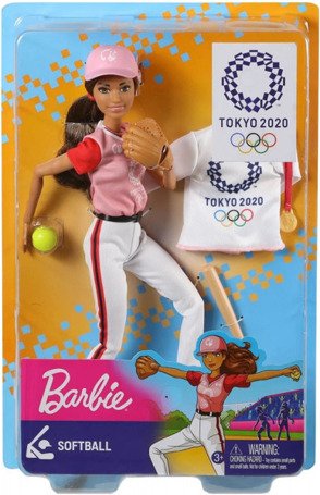 Lalka Barbie Olimpijka Softbolistka GJL77